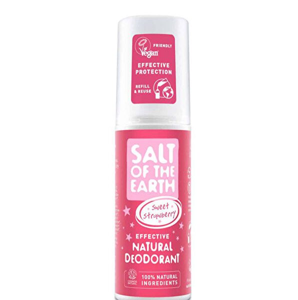Salt Of The Earth Sweet Strawberry Natural Vegan Deodorant Sprey 100 ml