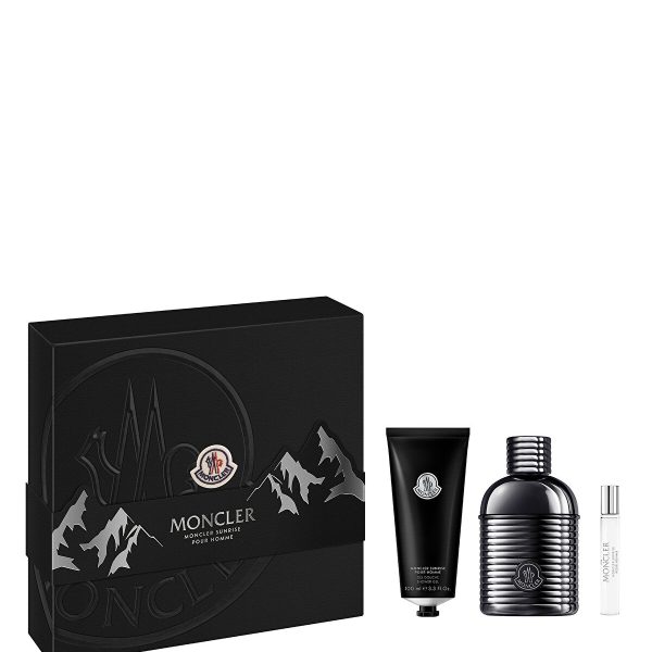 Moncler Sunrise Pour Homme EDP 100 ml + Shower Gel 100 ml + Spray 7,5 ml Erkek Parfüm Seti